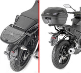 Monolock Blade Black Top Case - 37 Lt Blade Technopolymer - Givi Compatible With Yamaha Mt-125 (2020-2024)