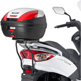 Monolock Silver Top Case - 32 Lt Technopolymer - Givi Compatible With Sym Joyride 125 - 200 Evo (2009-2022)