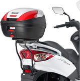 Monolock Vision Black Tech Top Case - 34 Lt Vision Technopolymer - Givi Compatible With Sym Joyride 125 - 200 S (2009-2022)