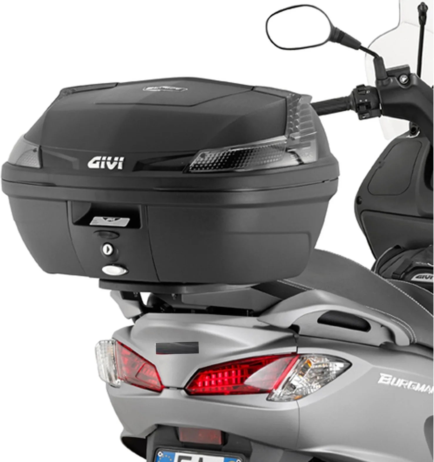 Monolock Blade Black Tech Top Case - 37 Lt Blade Technopolymer - Givi Compatible With Suzuki Uh 125 - 200 Burgman K7 K8 K9 (2006-2013)