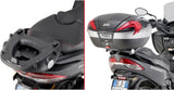 Monolock Simply Iv Black Top Case - 45 Lt Simply Iv Technopolymer - Givi Compatible With Suzuki An 400 Burgman K7-K8-K9 (2006-2016)