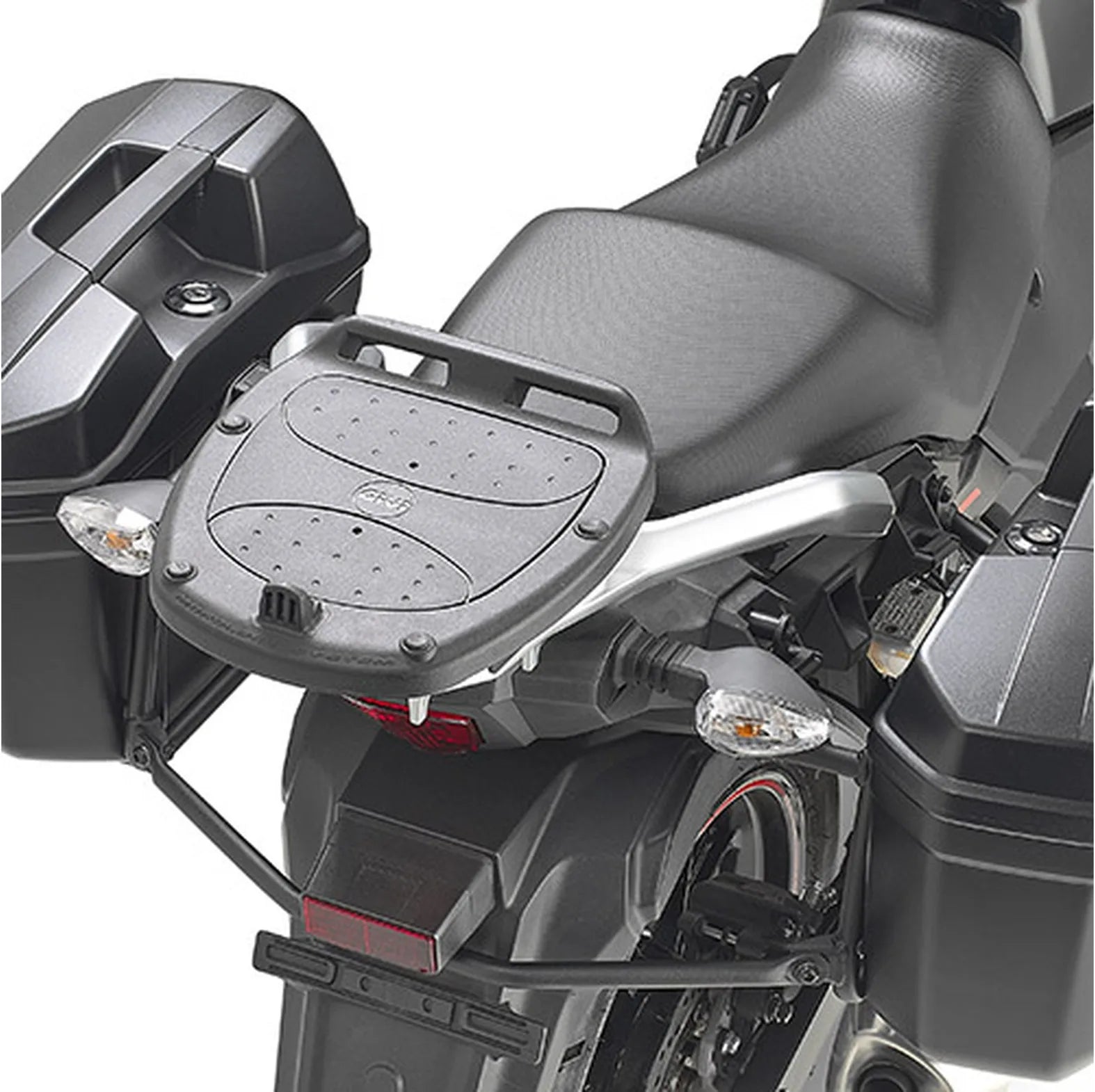 Monokey Black Top Case - 34 Lt Technopolymer - Givi Compatible With Suzuki V-Strom 250 (2017-2021)