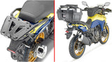 Monokey Silver Tech Top Case - 47 Lt Technopolymer - Givi Compatible With Suzuki V-Strom 800 Se (2023-2024)