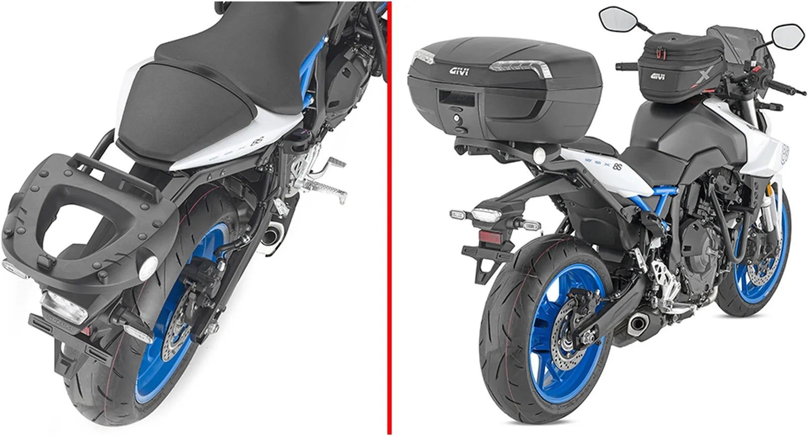 Monolock Black Tech Top Case - 29 Lt Technopolymer - Givi Compatible With Suzuki Gsx 8S (2023-2024)