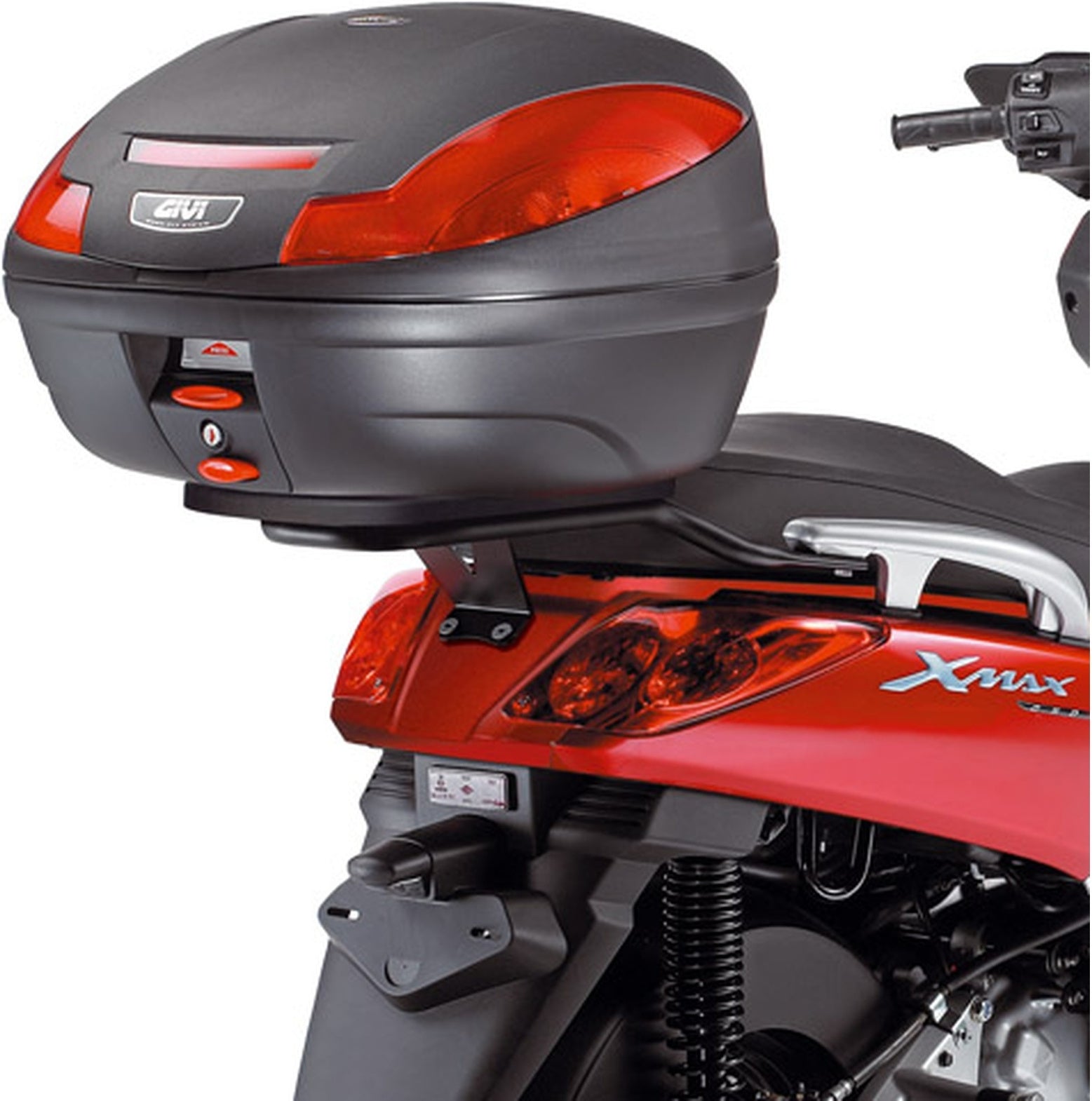 Monolock Black Top Case - 30 Lt Technopolymer - Givi Compatible With Mbk Skycruiser 125 (2005-2009)