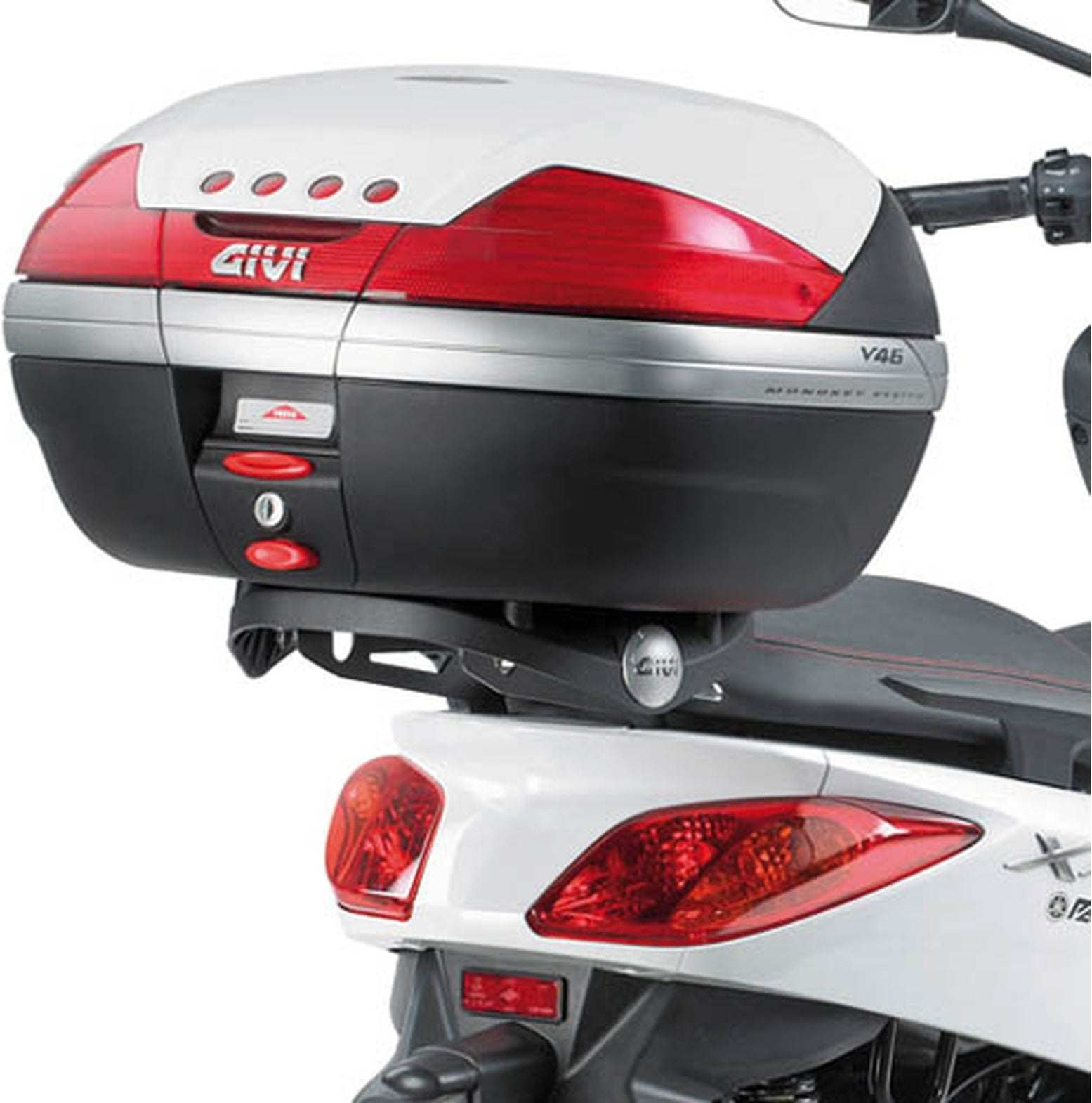 Monokey Trekker Outback Evo Smart Aluminium Top Case - 58 Lt Trekker Outback Evo Smart Aluminium - Givi Compatible With Mbk Skycruiser 125 (2010-2012)