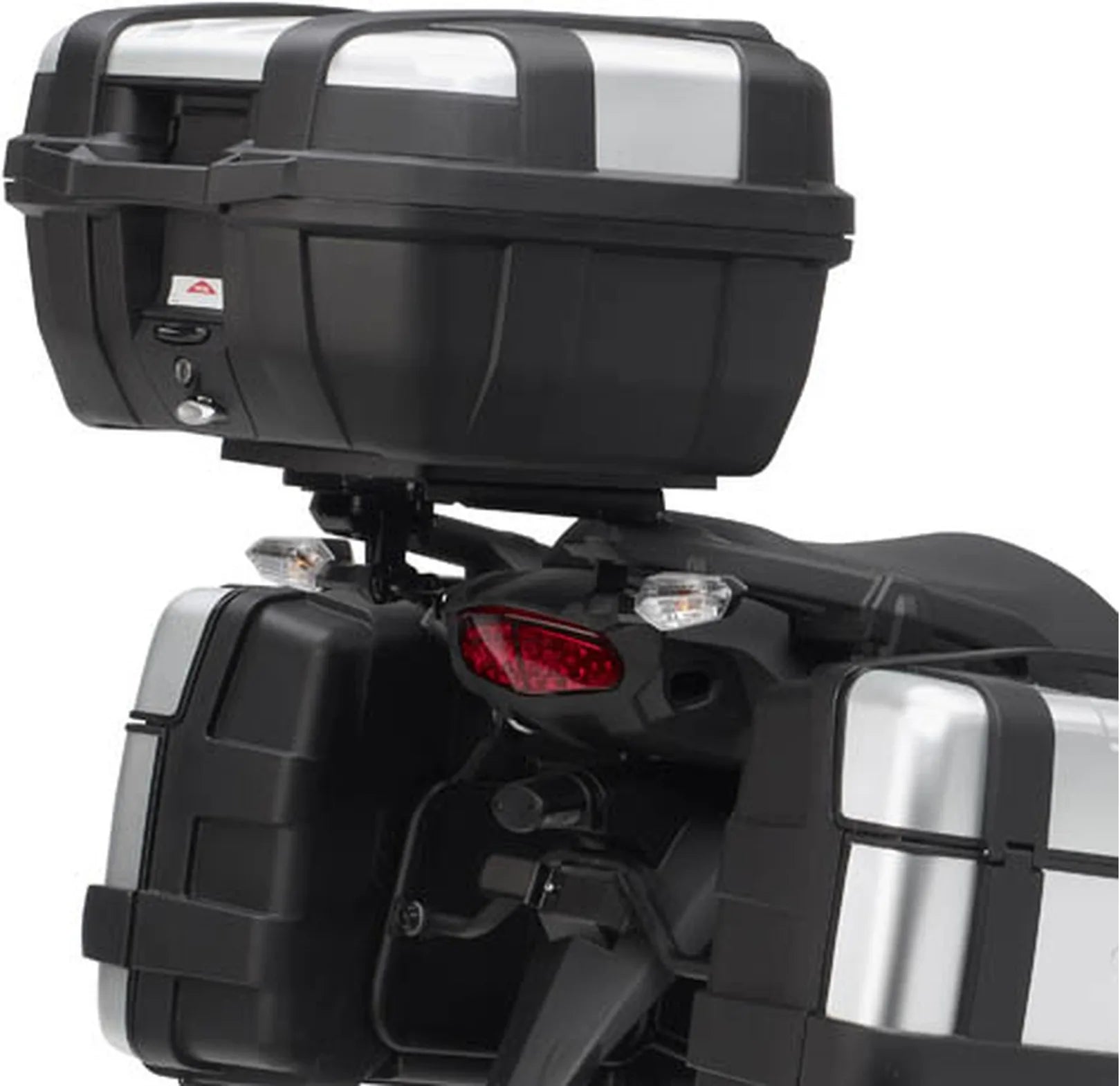 Monokey Trekker Alaska Aluminium Top Case - 44 Lt Trekker Alaska Aluminium - Givi Compatible With Kawasaki Versys 1000 (2012-2014)