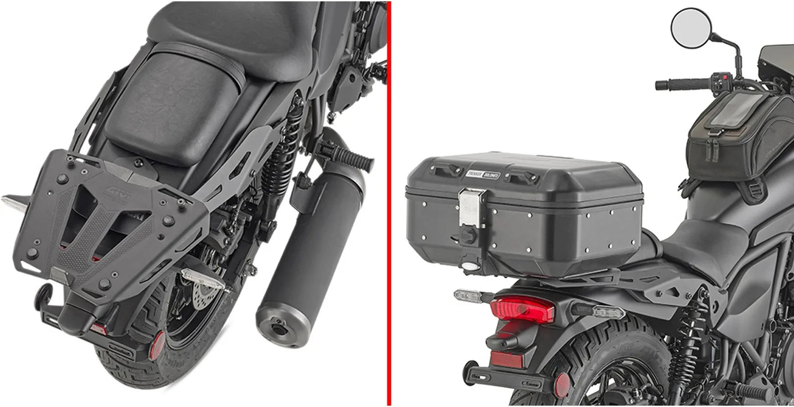 Monokey Trekker Outback Evo Smart Anodized Aluminium Top Case - 42 Lt Trekker Outback Evo Smart Anodized Aluminium - Givi Compatible With Kawasaki Eliminator 500 (2024)