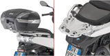 Monolock Blade Black Tech Top Case - 37 Lt For Original Rack Blade Technopolymer - Givi Compatible With Bmw C 400 Gt (2019-2024)