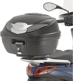 Monolock Black Tech Top Case - 30 Lt Technopolymer - Givi Compatible With Piaggio Medley S 125 - 150 I Get (2020-2024)