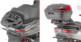 Monokey Trekker Outback Evo Smart Aluminium Top Case - 58 Lt Trekker Outback Evo Smart Aluminium - Givi Compatible With Piaggio Mp3 350 - 400 - 500 Sport (2018-2021)