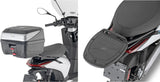 Monolock Black Tech Top Case - 30 Lt Technopolymer - Givi Compatible With Piaggio Electric 1 E (2021-2024)