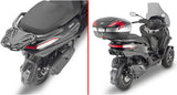 Monokey Trekker Lite Black Top Case - 35 Lt Trekker Lite Technopolymer - Givi Compatible With Piaggio Mp3 530 Exclusive Hpe (2022-2024)