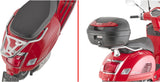 Monolock Riviera Black Top Case - 46 Lt Riviera Technopolymer - Givi Compatible With Piaggio Vespa Gts 310 - Super (2025)