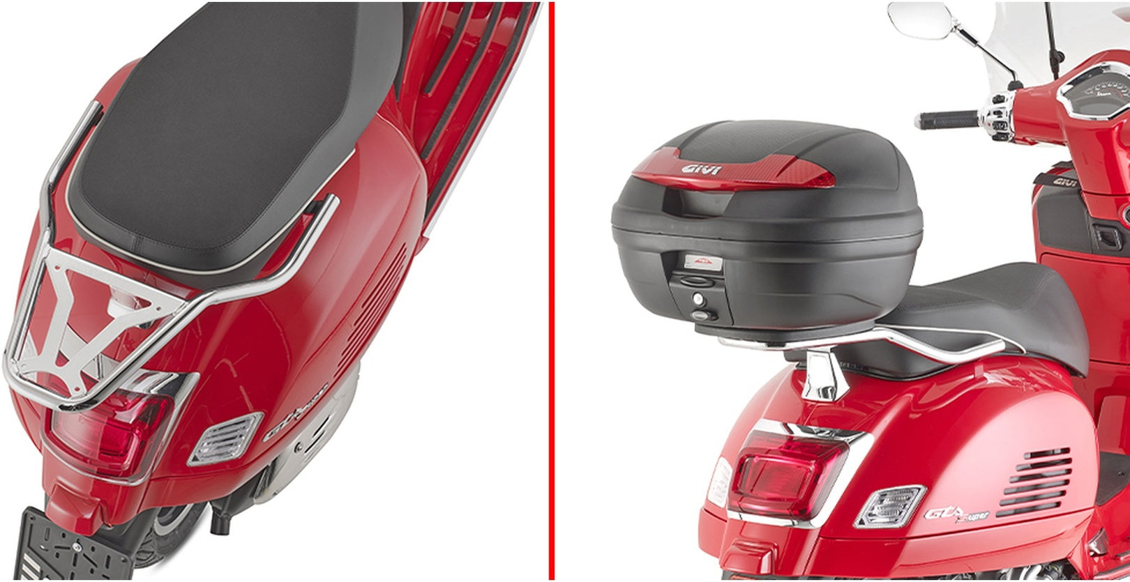 Monolock Black Tech Top Case - 29 Lt Technopolymer - Givi Compatible With Piaggio Vespa Gts 310 - Super (2025)