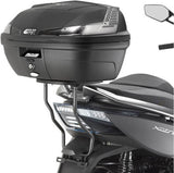 Monolock Black Top Case - 30 Lt C30N Technopolymer - Givi Compatible With Kymco Xciting 400 I (2013-2017)
