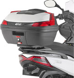 Monolock Black Tech Top Case - 29 Lt Technopolymer - Givi Compatible With Kymco Xtown 125 - 300 (2016-2024)