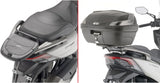 Monolock Black Top Case - 30 Lt Technopolymer - Givi Compatible With Kymco X-Town 125 - 300 City (2020-2024)