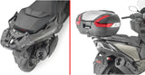 Monolock Vision Black Tech Top Case - 34 Lt Vision Technopolymer - Givi Compatible With Kymco Ak 550 Premium (2023-2024)