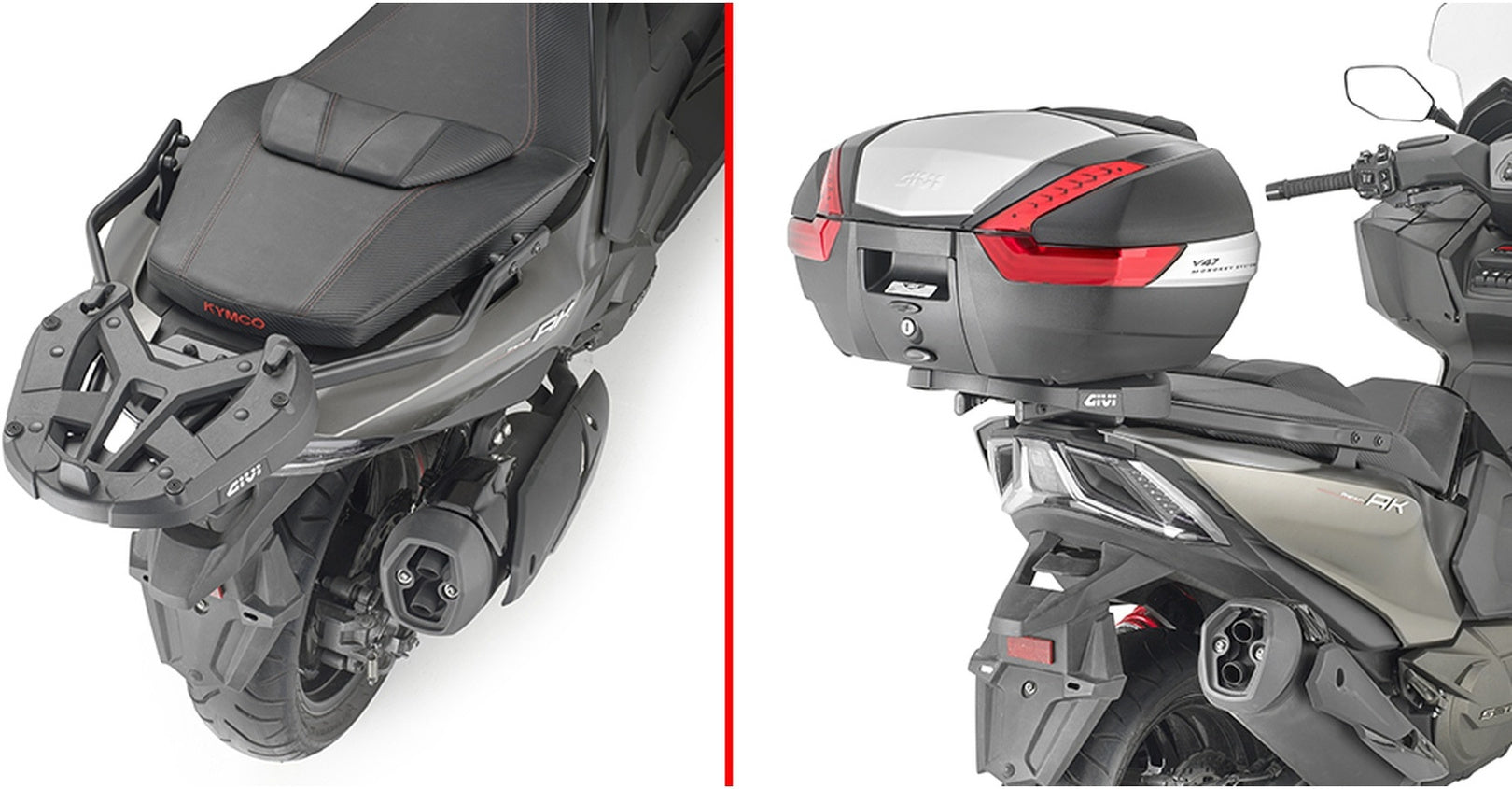 Monokey Trekker Outback Evo Smart Anodized Aluminium Top Case - 58 Lt Trekker Outback Evo Smart Anodized Aluminium - Givi Compatible With Kymco Ak 550 Premium (2023-2024)