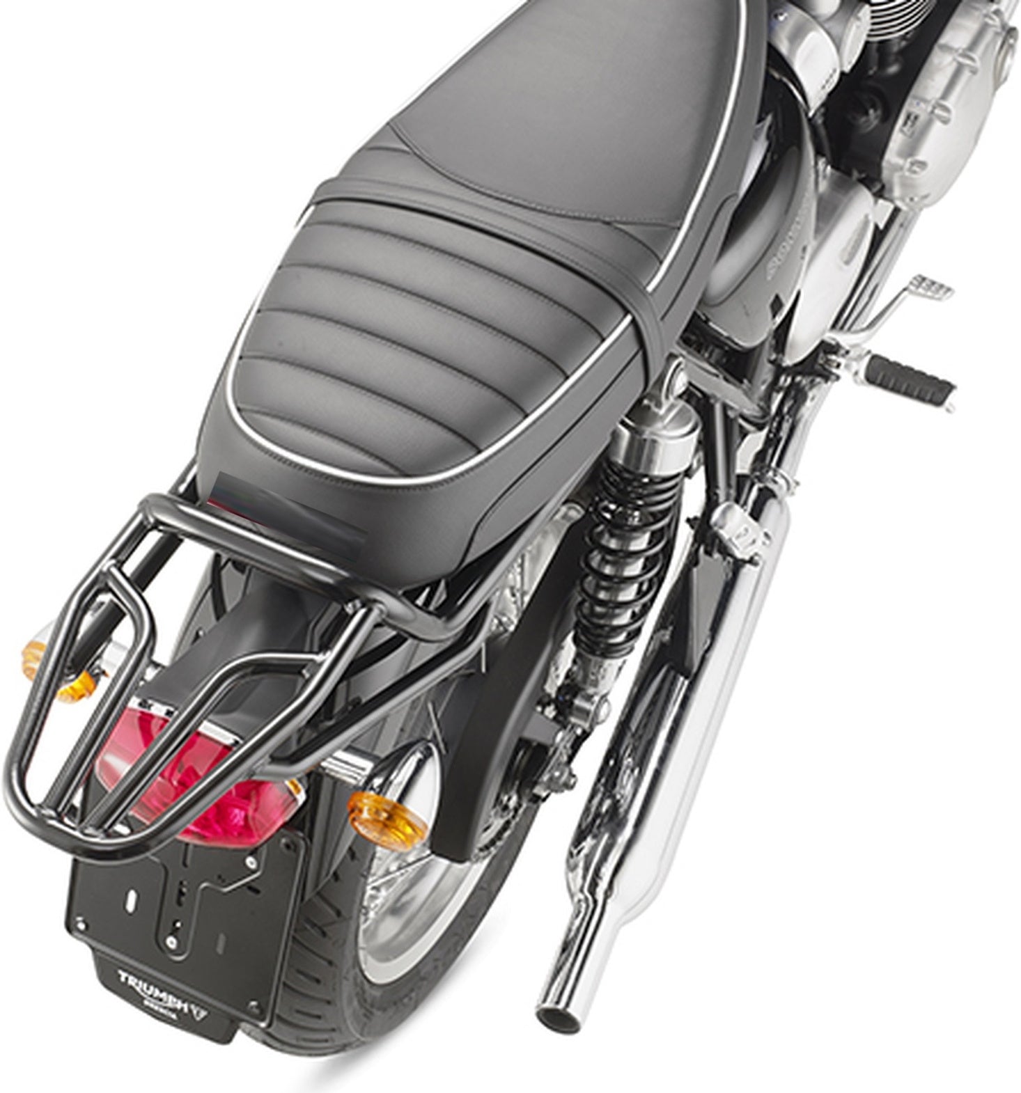 Monokey Trekker Outback Evo Smart Black Aluminium Top Case - 58 Lt Trekker Outback Evo Smart Aluminium - Givi Compatible With Triumph Bonneville T100 (2017-2022)
