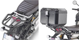 Monokey Trekker Alaska Black Aluminium Top Case - 44 Lt Trekker Alaska Aluminium - Givi Compatible With Triumph Scrambler 1200 (2019-2024)