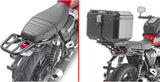 Monokey Trekker Black Aluminium Top Case - 46 Lt Trekker Aluminium - Givi Compatible With Triumph Speed Twin 1200 (2019-2020)