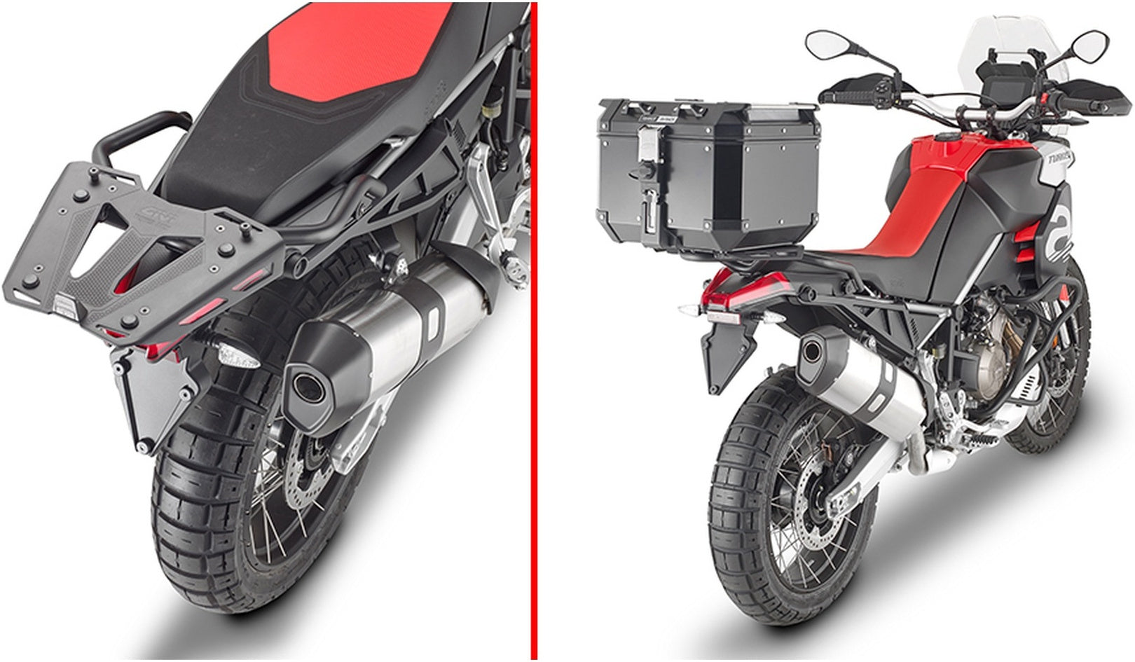 Monolock Simply Iv Black Tech Top Case - 45 Lt Simply Iv Technopolymer - Givi Compatible With Aprilia Tuareg 660 (2021-2024)