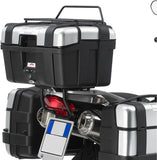 Monokey Trekker Outback Evo Smart Aluminium Top Case - 58 Lt Trekker Outback Evo Smart Aluminium - Givi Compatible With Bmw G 650 Gs (2011-2017)