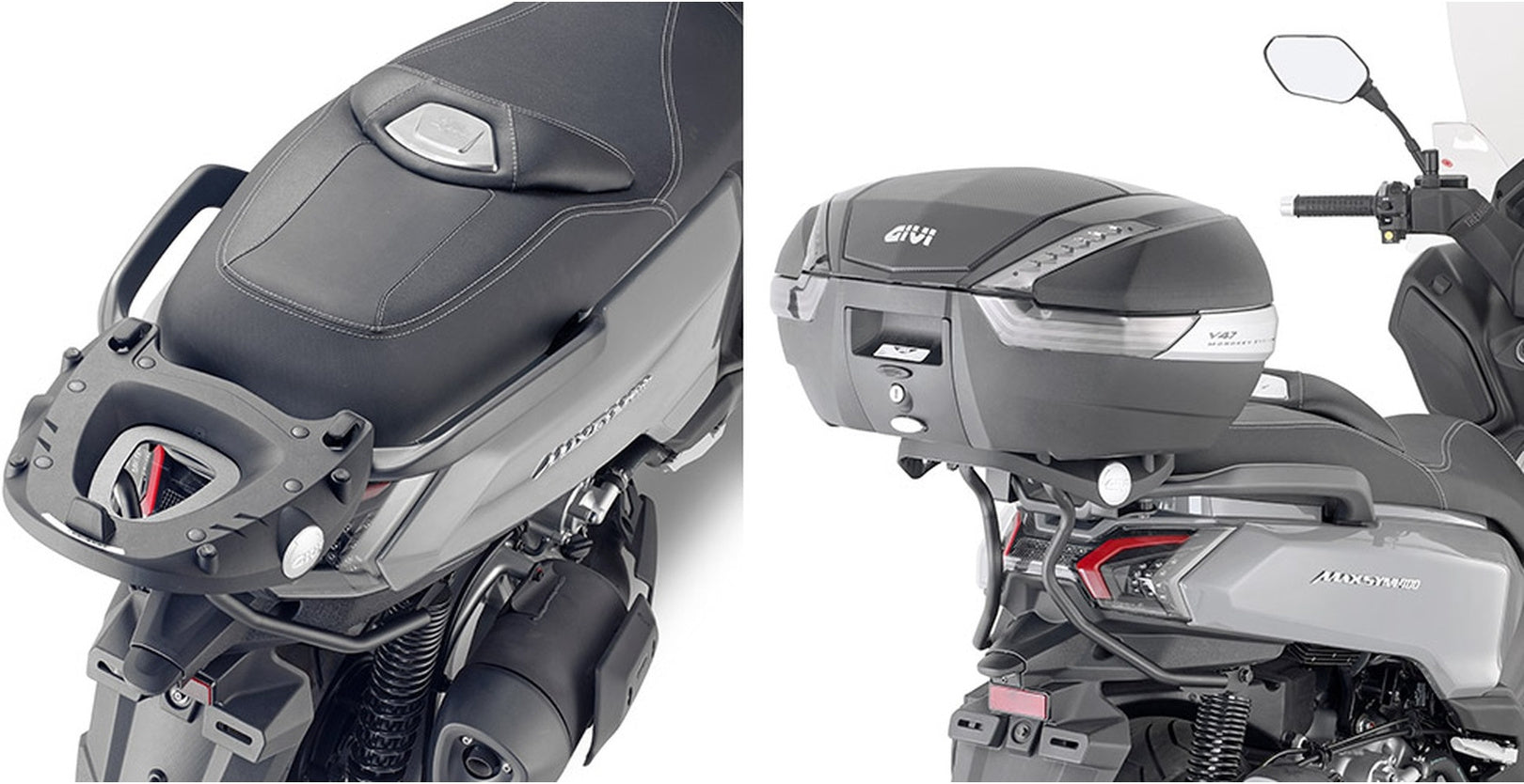 Monokey Animal Carrier Top Case - 33 Lt Nylon - Givi Compatible With Sym Max Sym 400 (2021-2024)