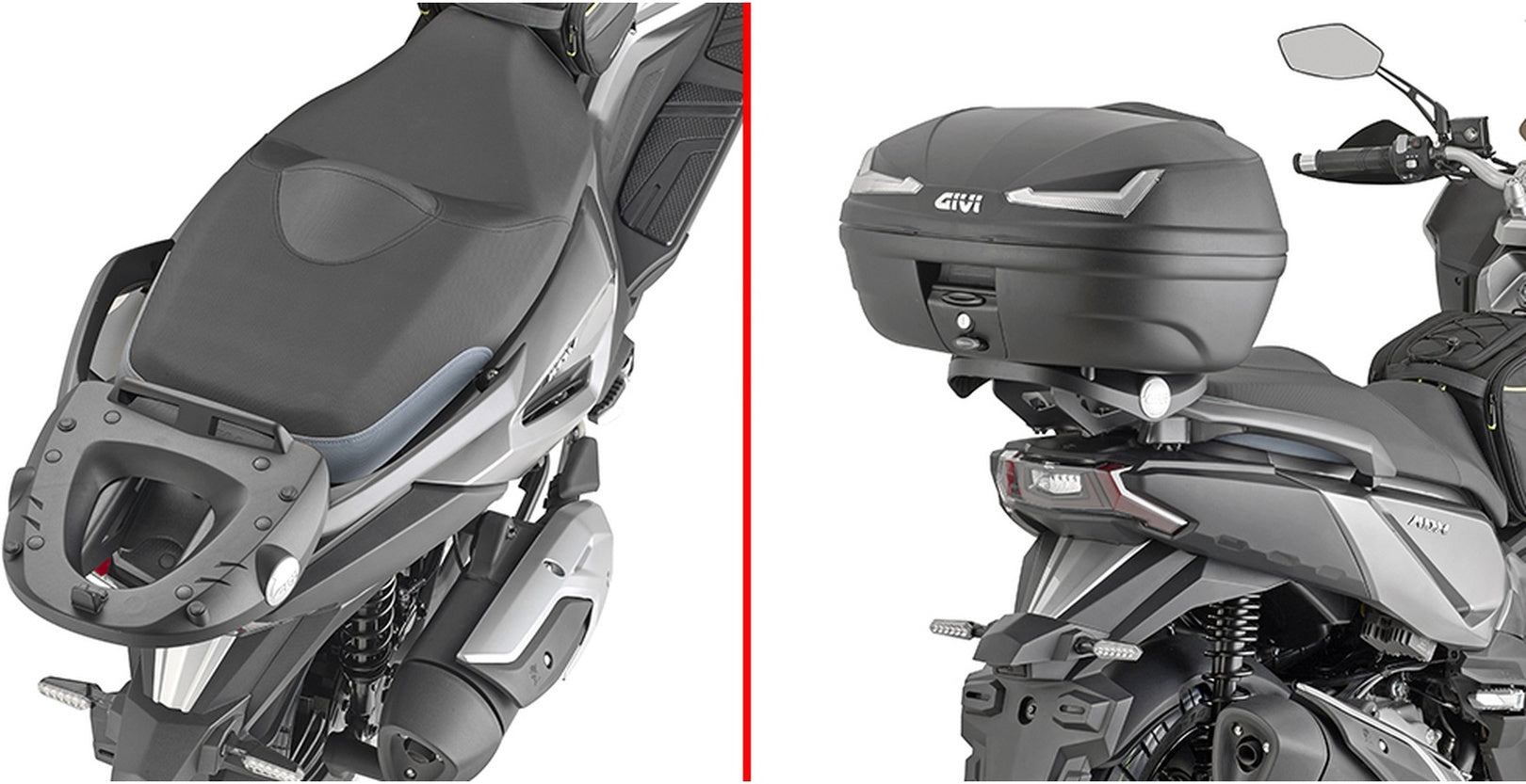 Monolock Black Top Case - 30 Lt Technopolymer - Givi Compatible With Sym Adx 300 (2024)