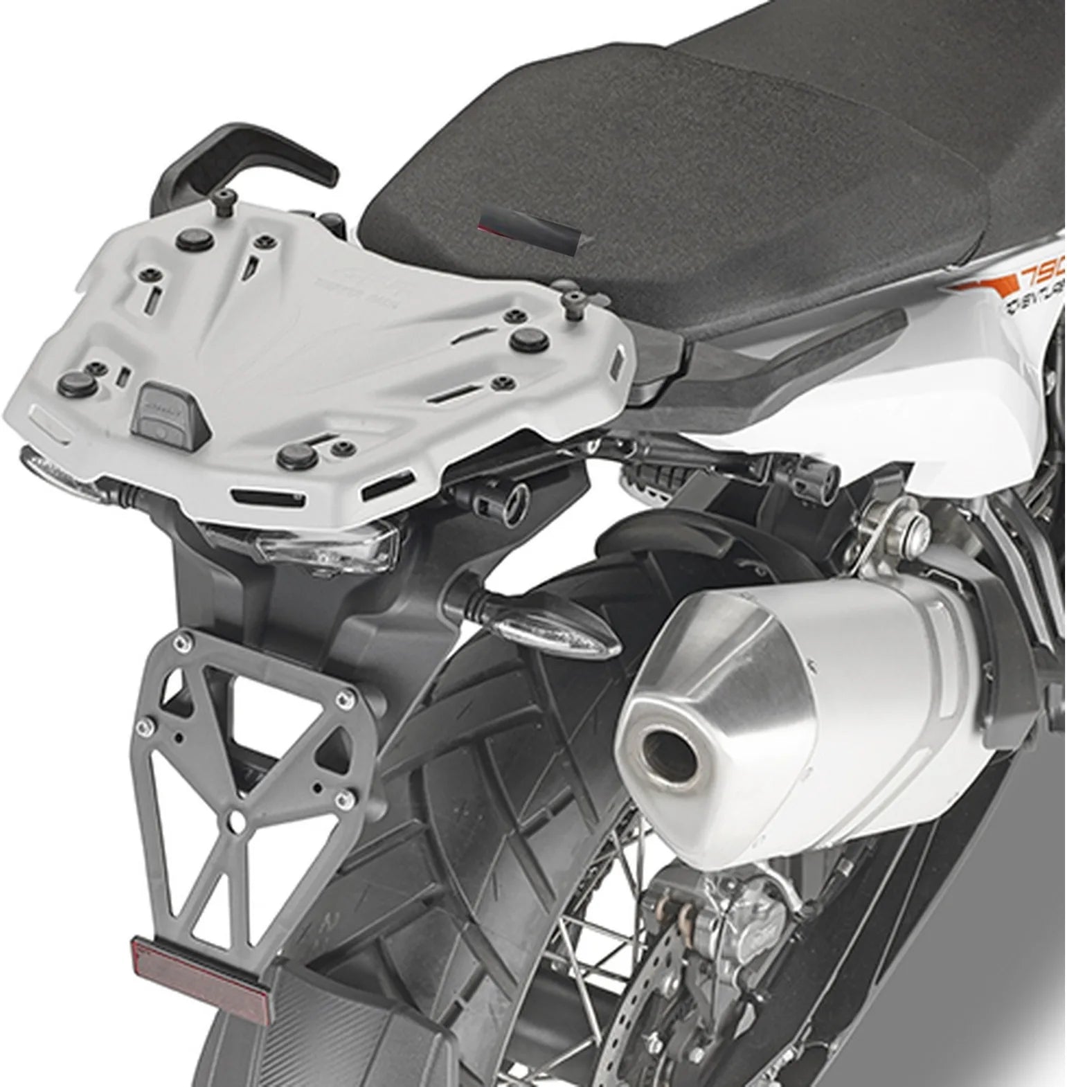 Monokey Trekker Alaska Aluminium Top Case - 44 Lt Trekker Alaska Aluminium - Givi Compatible With Ktm 790 Adventure R (2019-2020)
