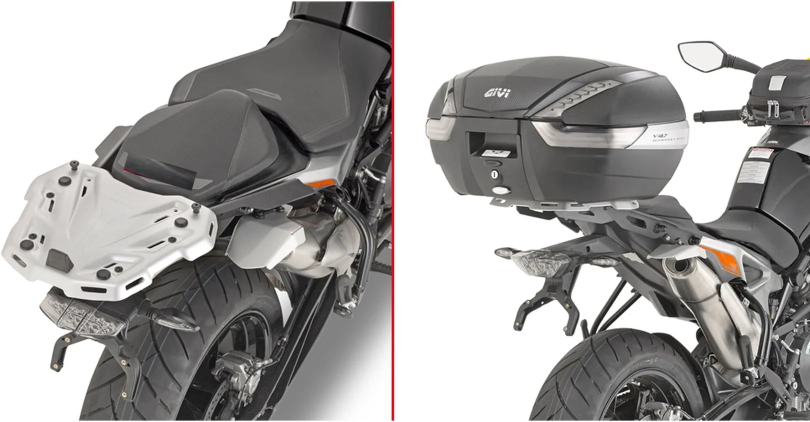 Monokey Animal Carrier Top Case - 33 Lt Nylon - Givi Compatible With Ktm 890 Duke R (2021-2023)