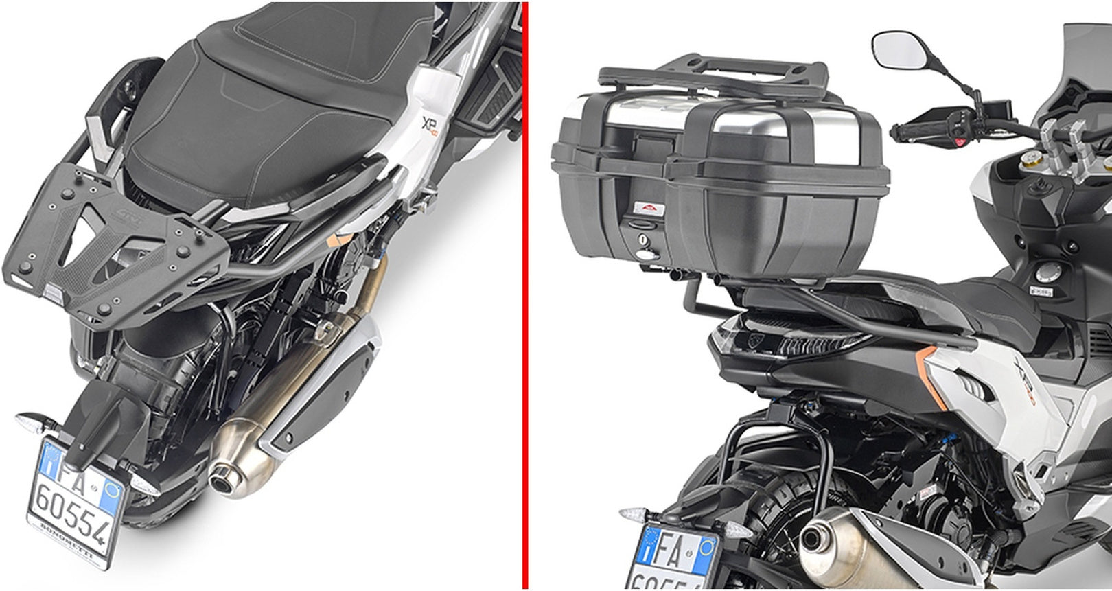 Monokey Trekker Alaska Aluminium Top Case - 44 Lt Trekker Alaska Aluminium - Givi Compatible With Peugeot Xp 400 Allure (2023)