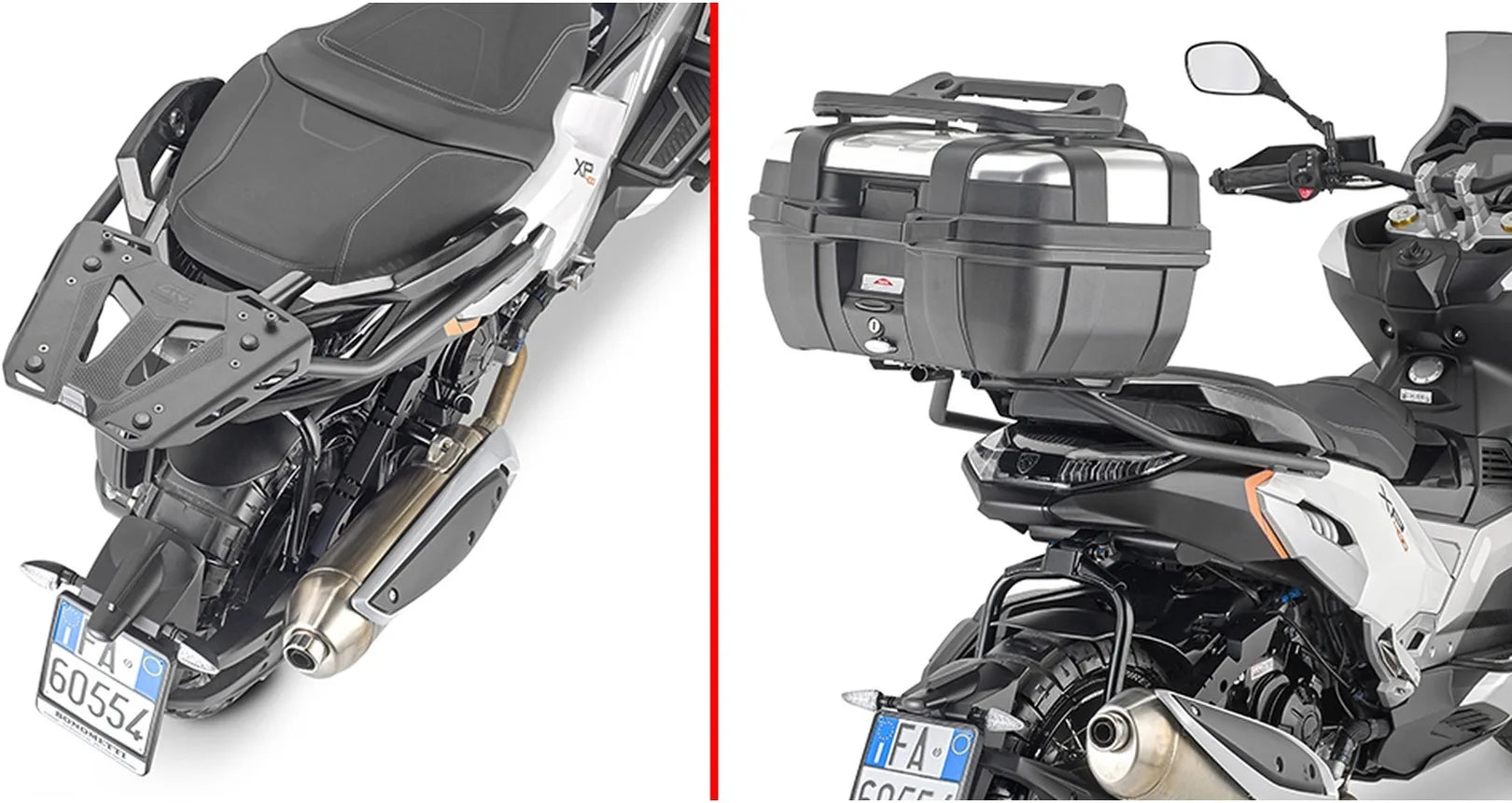 Monolock Blade Black Top Case - 47 Lt Blade Technopolymer - Givi Compatible With Peugeot Xp 400 Allure (2023)