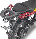 Monolock Riviera Black Top Case - 46 Lt Riviera Technopolymer - Givi Compatible With Moto Guzzi V85 Tt (2019-2023)