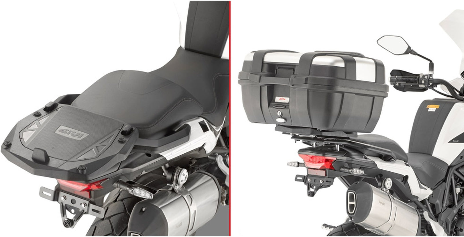 Monokey Arena Black Tech Top Case - 45 Lt Arena Technopolymer - Givi Compatible With Benelli Trk 502 (2021-2024)