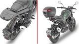 Monolock Riviera Black Tech Top Case - 46 Lt Riviera Technopolymer - Givi Compatible With Benelli Leoncino 125 (2022-2024)