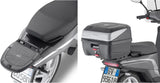 Monolock Riviera Black Tech Top Case - 46 Lt Riviera Technopolymer - Givi Compatible With Askoll Ngs3 (2020-2024)