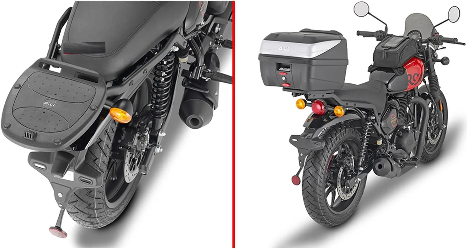 Rear Rack For Monolock Top-Case - Givi Compatible With Royal Enfield Hntr 350 (2022-2024)