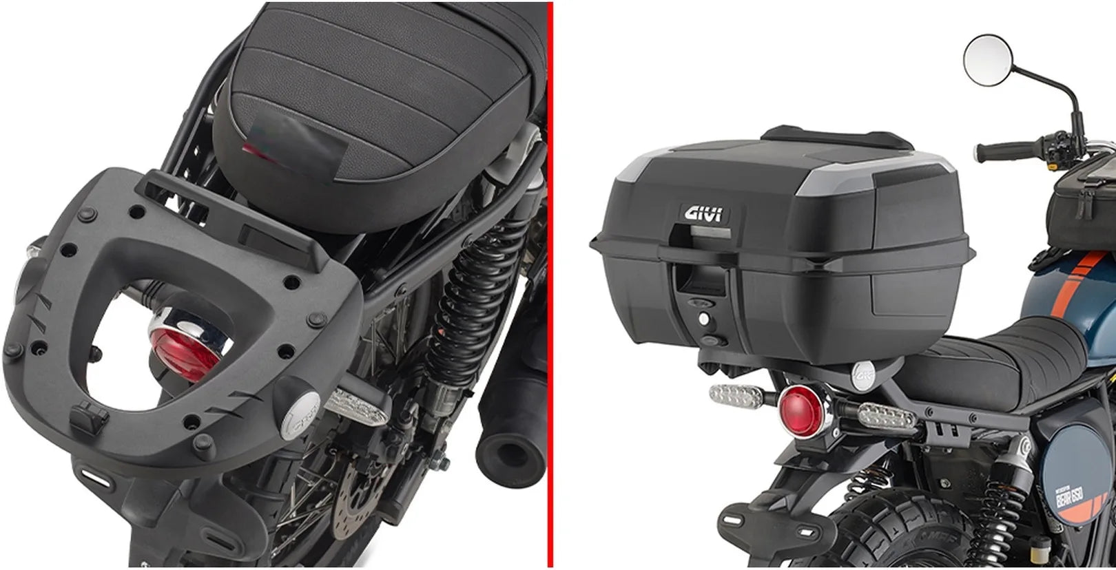 Monokey Aluminium Top Case - 47 Lt Technopolymer - Givi Compatible With Royal Enfield Bear 650 (2025)