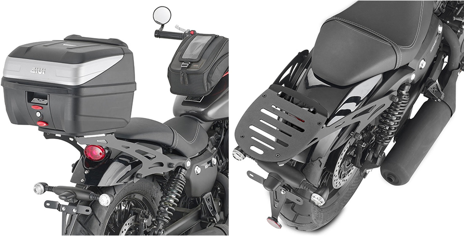 Monolock Blade Black Tech Top Case - 37 Lt Blade Technopolymer - Givi Compatible With Keeway V 302 C 300 (2023-2024)