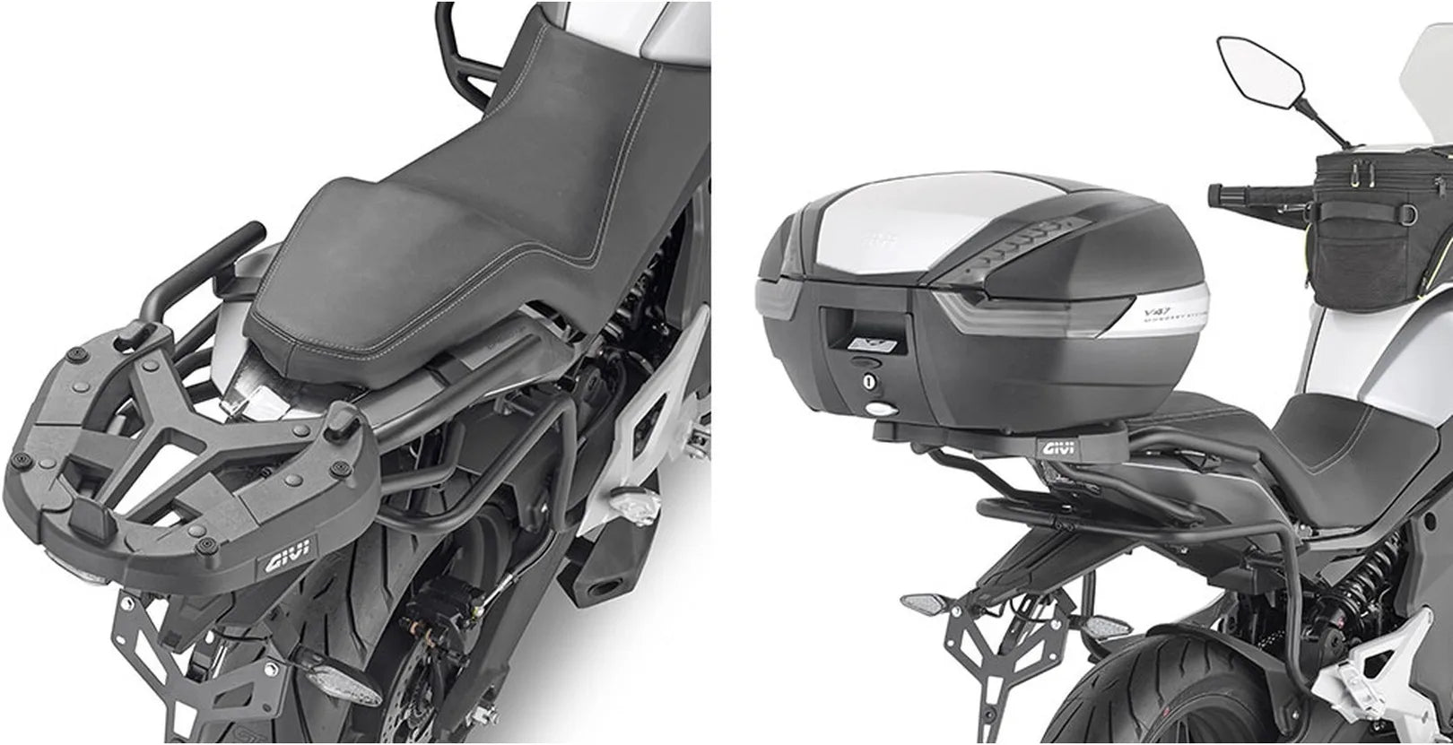 Monokey Black Top Case - 40 Lt Technopolymer - Givi Compatible With Cfmoto 700 Mt (2024)