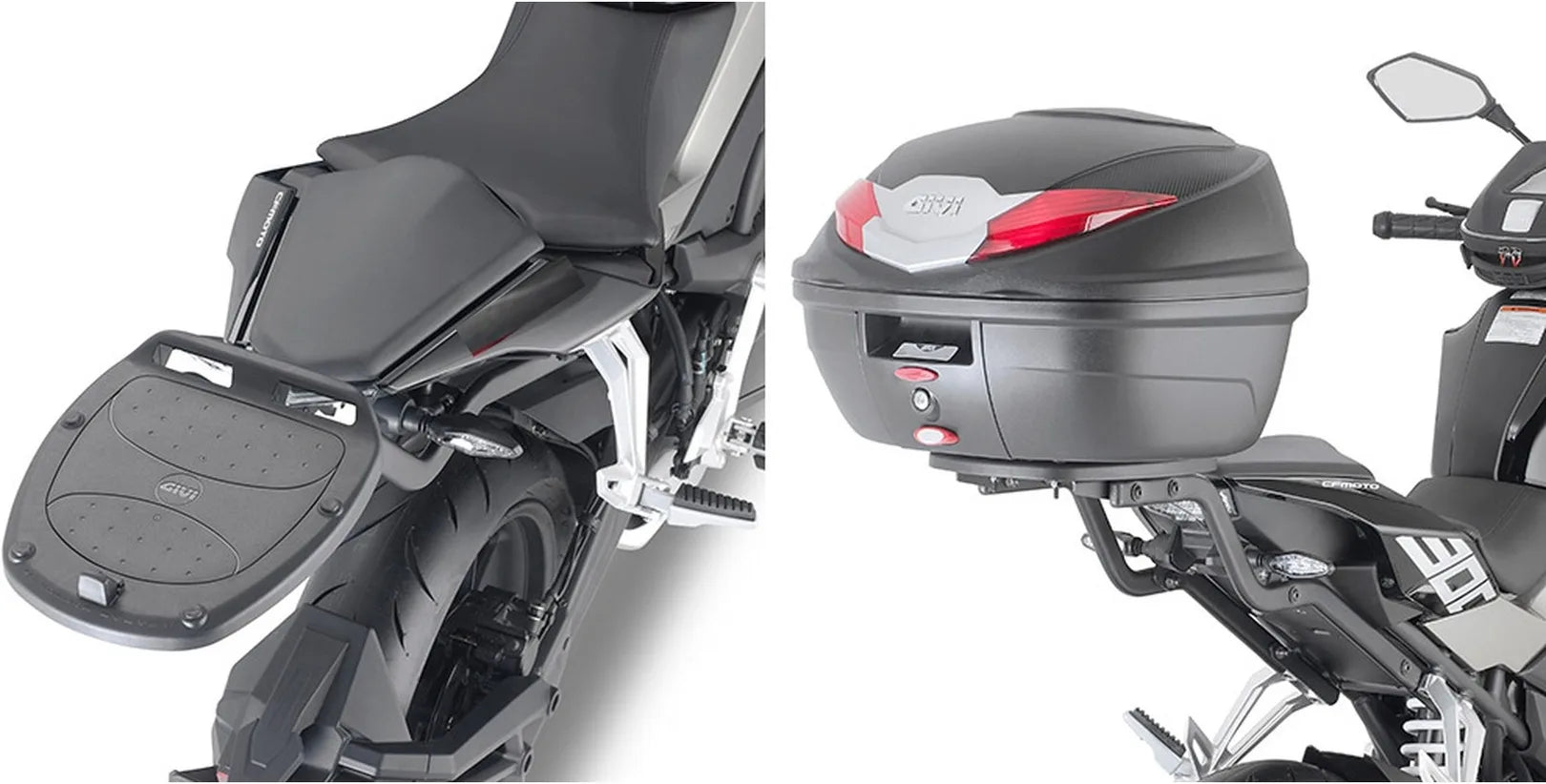 Monolock Blade Black Tech Top Case - 47 Lt Blade Technopolymer - Givi Compatible With Cfmoto 300 Nk (2021-2023)