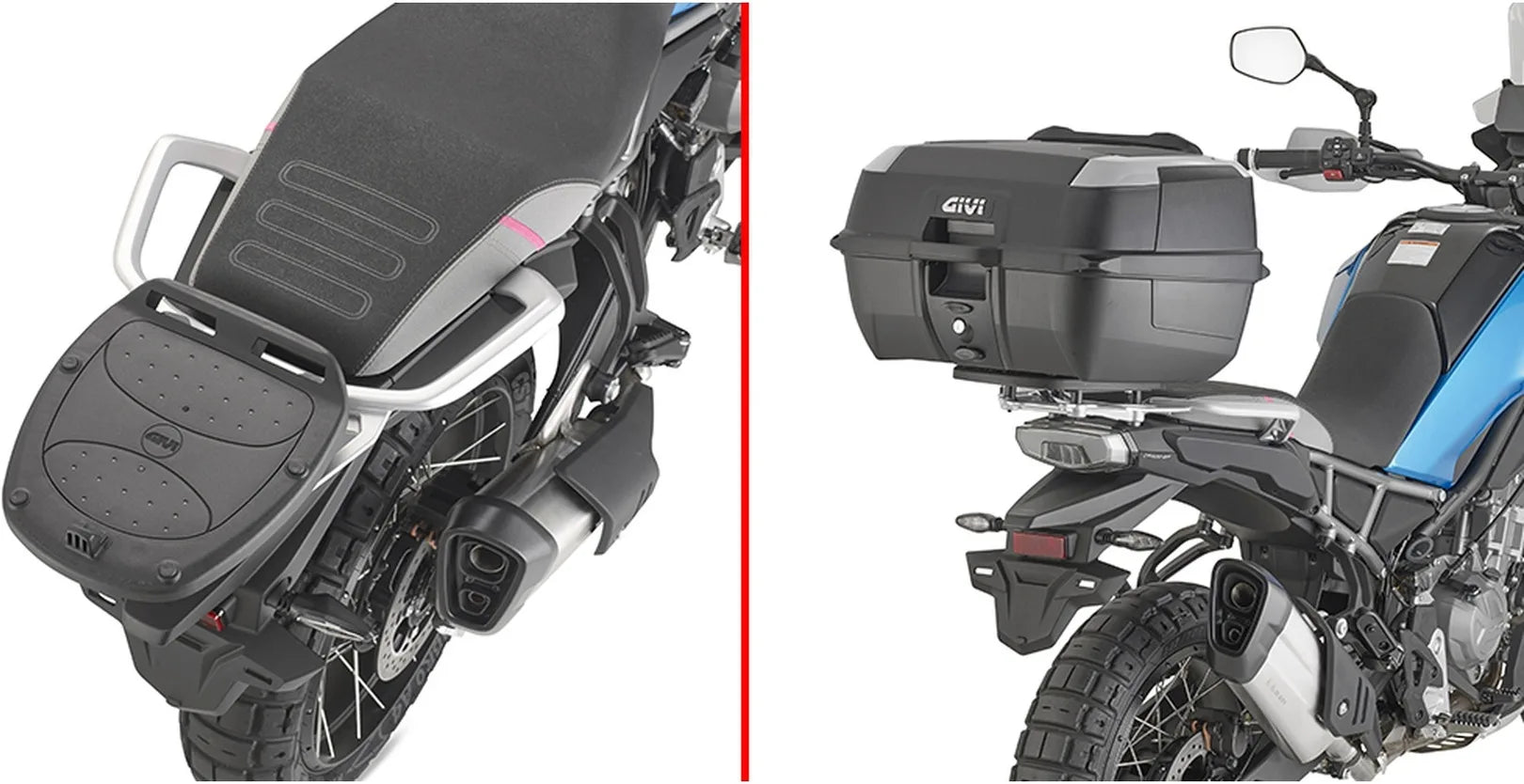 Monokey Trekker Aluminium Top Case - 52 Lt Trekker Aluminium - Givi Compatible With Cfmoto 450 Mt (2024)