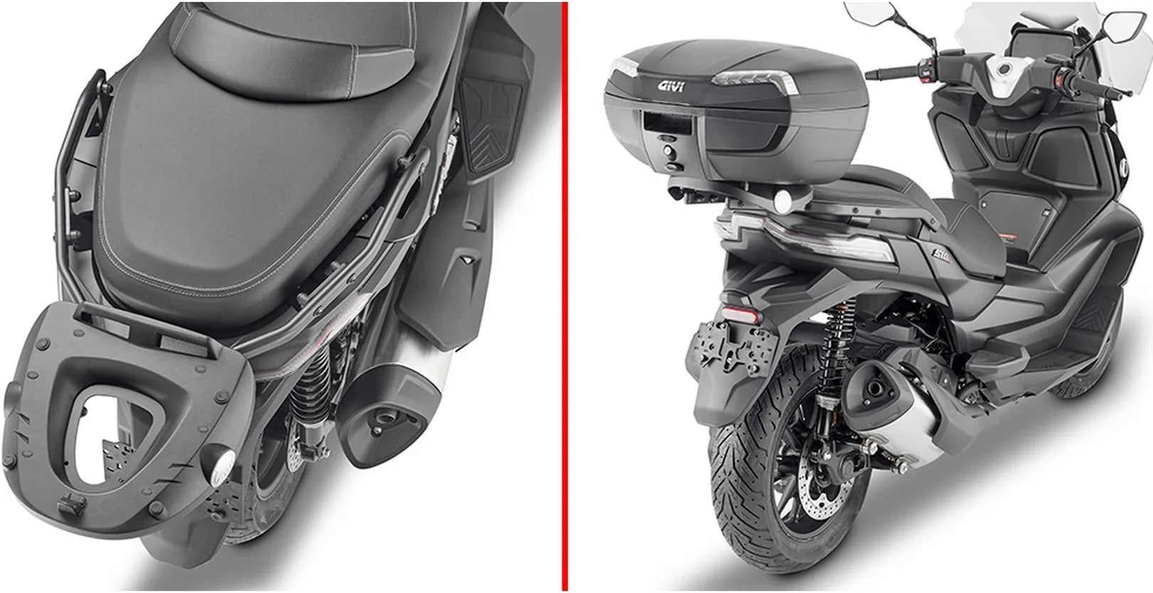 Monokey Aluminium Top Case - 47 Lt Technopolymer - Givi Compatible With Voge Sr4 350 (2022-2024)