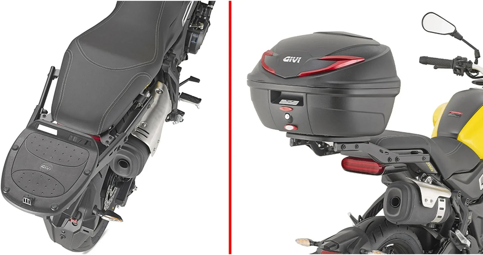 Monolock Alpina Black Aluminium Top Case - 44 Lt Alpina Aluminium - Givi Compatible With Voge Trofeo 350 Ac (2023-2024)