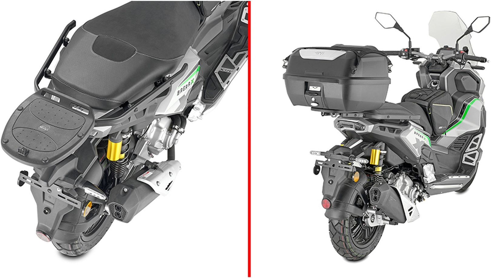 Monolock Black Top Case - 29 Lt Technopolymer - Givi Compatible With Kl Brera X 125 - 300 (2022-2024)