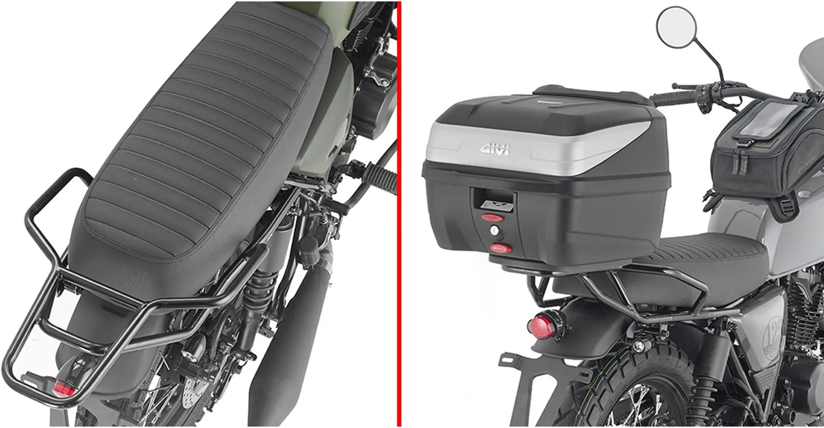 Monolock Alpina Aluminium Top Case - 44 Lt Alpina Aluminium - Givi Compatible With Brixton Cromwell 250 (2022-2024)