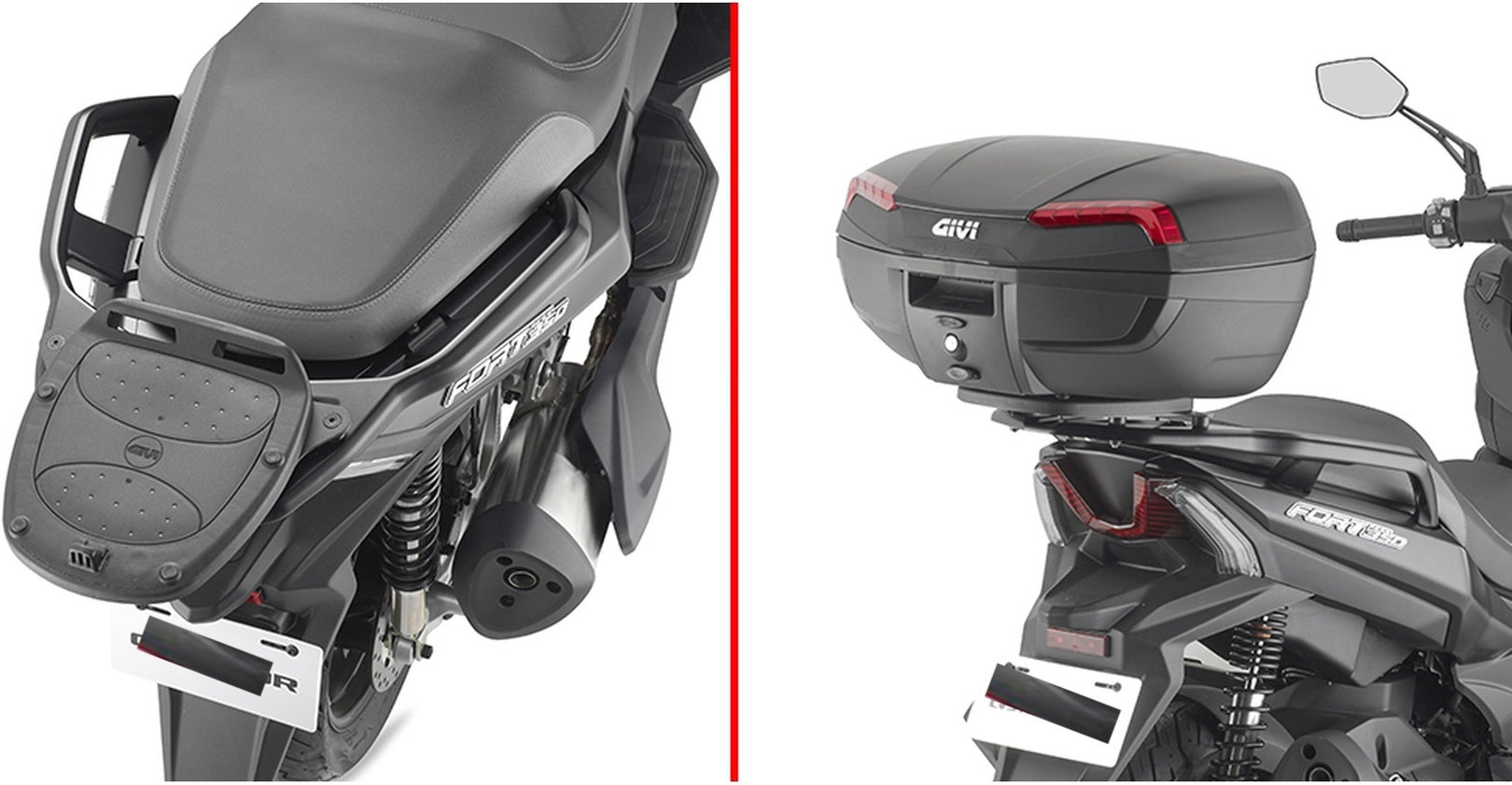 Rear Rack For Monolock Top-Case - Givi Compatible With Qj Motor Fort 350 (2024)